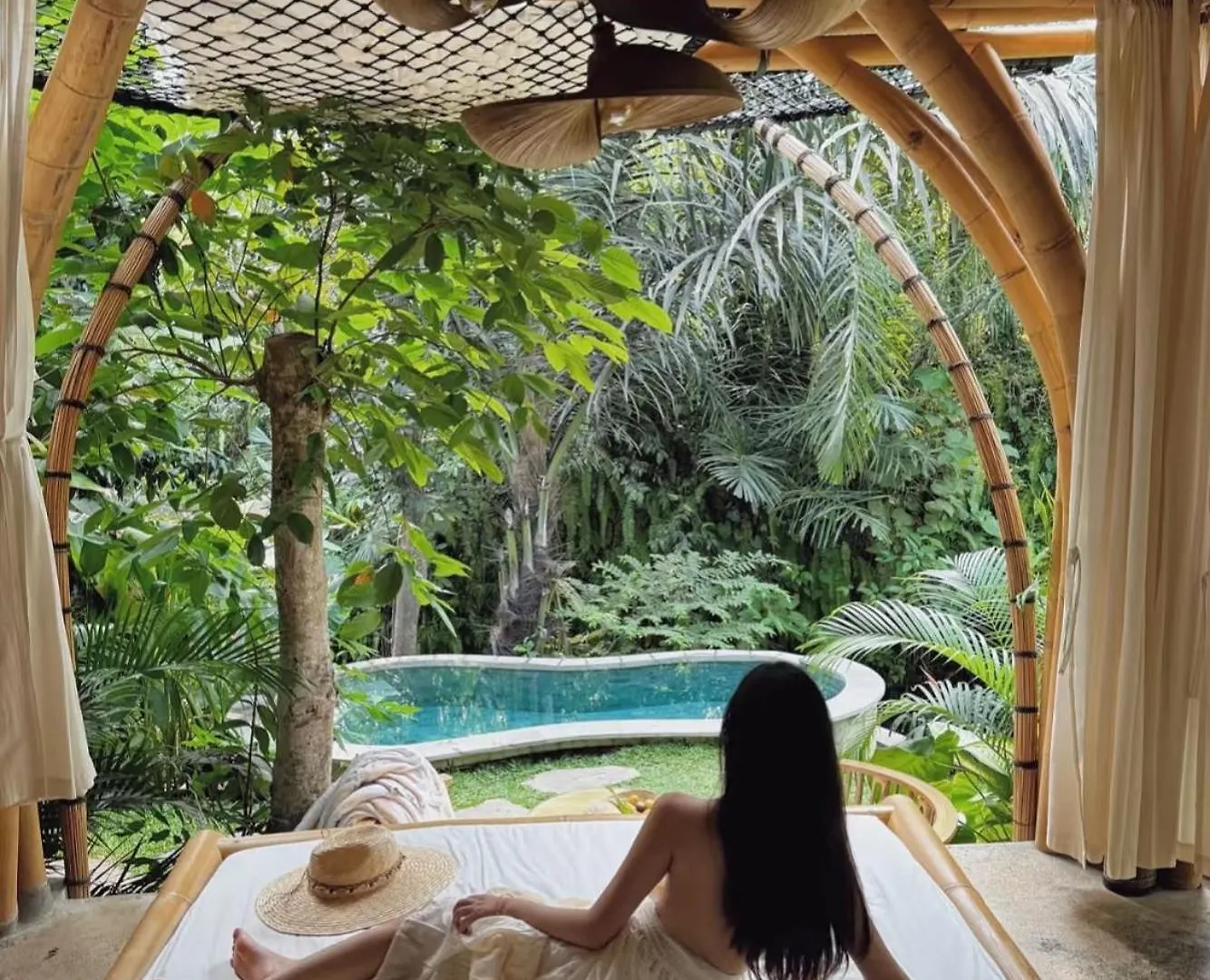 Wahem Eco Bamboo - Magical Bamboo House Ubud Bali Villa